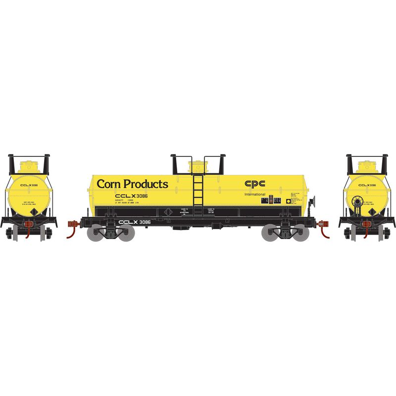 Athearn RTR 1304 HO Scale Chemical Tank Crystal Car Line CCLX 3086