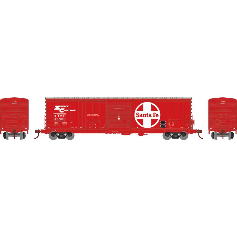 Athearn RTR 1331 HO Scale 50' ACF Combo Door Box Car Santa Fe ATSF 49503