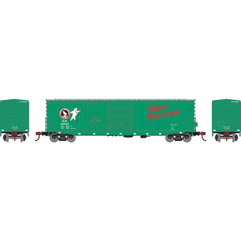 Athearn RTR 1337 HO Scale 50' ACF Combo Door Box Car Great Northern GN 36530