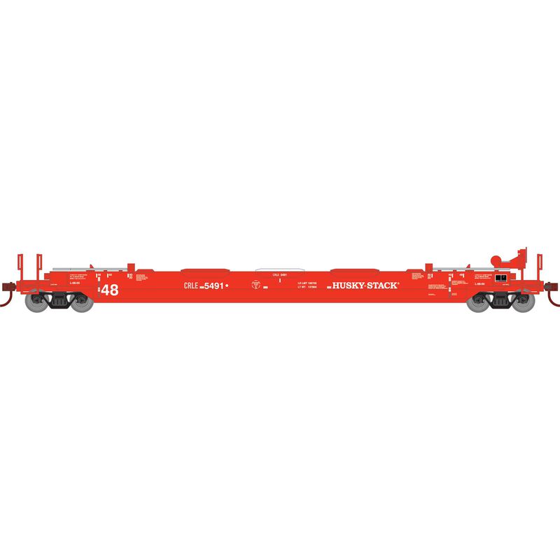 Athearn RTR 1354 HO Scale 48' Husky Stack Well Car Coe Rail Leasing CRLE 5491