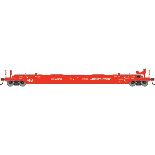 Athearn RTR 1354 HO Scale 48' Husky Stack Well Car Coe Rail Leasing CRLE 5491