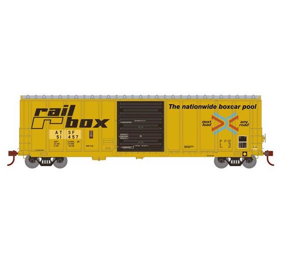 Athearn RTR 1367 HO Scale PS 5277 Boxcar Santa Fe (Ex-Railbox) ATSF 51457 Primed for Grime
