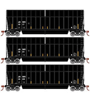 Athearn RTR 1385 HO Scale Bathtub Gondola w/Extended Side CWPM LLC JAMX 3-Pack #2