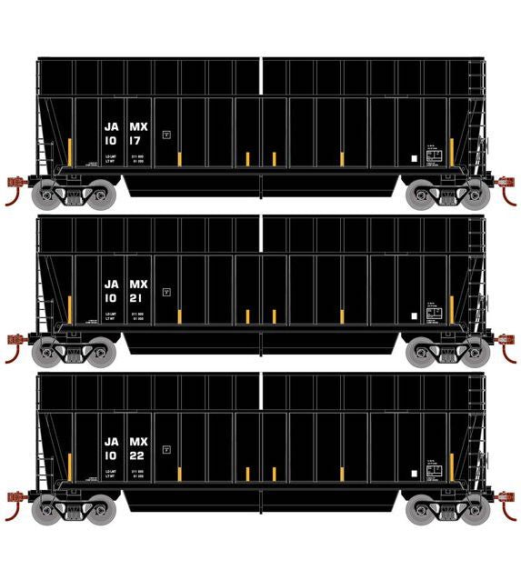 Athearn RTR 1385 HO Scale Bathtub Gondola w/Extended Side CWPM LLC JAMX 3-Pack #2