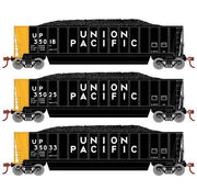 Athearn RTR 1387 HO Scale Bathtub Gondola w/Load Union Pacific UP 3-Pack #1