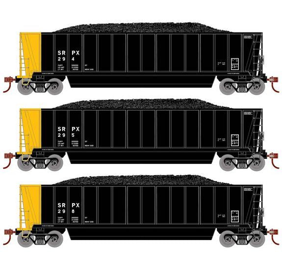 Athearn RTR 1390 HO Scale Bathtub Gondola w/Load Salt River SPRX 3-Pack #1