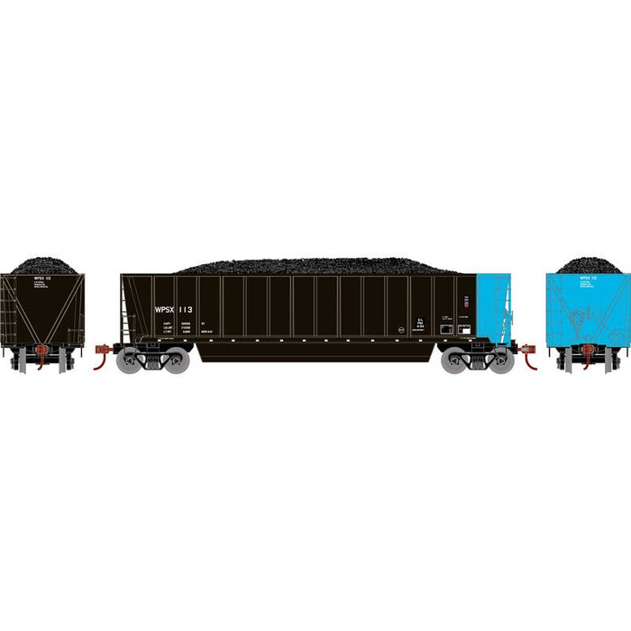 Athearn RTR 1394 HO Scale Bathtub Gondola w/Load Wisconsin Public Service WPSX 113