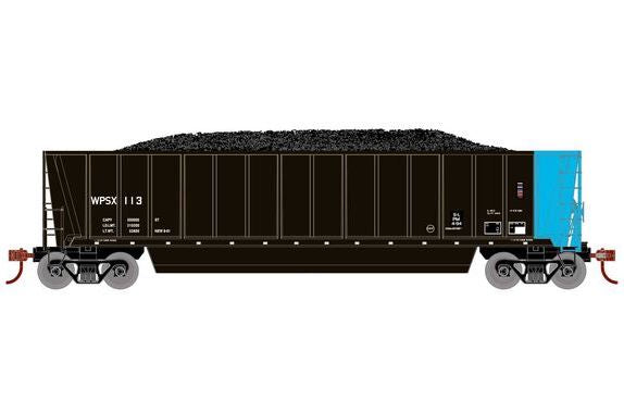 Athearn RTR 1394 HO Scale Bathtub Gondola w/Load Wisconsin Public Service WPSX 113