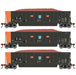 Athearn RTR 1398 HO Scale Bathtub Gondola w/Load David J Joseph DJJX 3-Pack #1 Primed for Grime