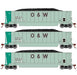 Athearn RTR 1401 HO Scale Bathtub Gondola w/Load Pacific Rail PRAX 3-Pack #2 Primed for Grime