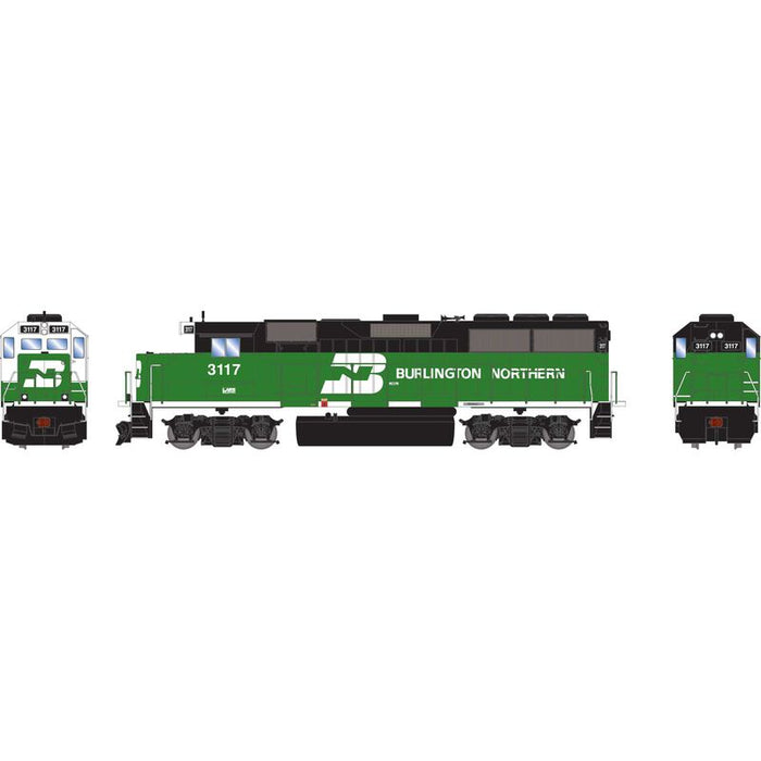 Athearn RTR 1506 HO Scale EMD GP50 Burlington Northern BN 3117 DC