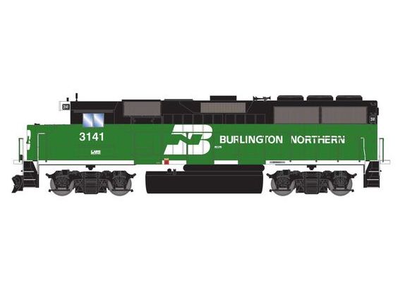 Athearn RTR 1508 HO Scale EMD GP50 Burlington Northern BN 3141 DC