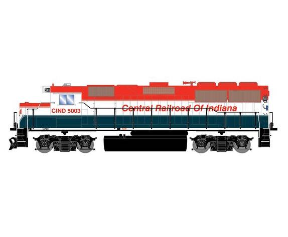 Athearn RTR 1510 HO Scale EMD GP50 Central Railroad of Indiana CIND 5003 DC