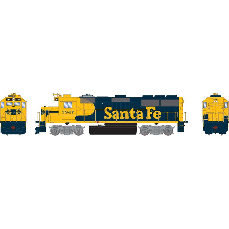 Athearn RTR 1521 HO Scale EMD GP50 Santa Fe ATSF 3847 DCC/Sound