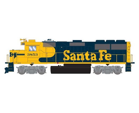 Athearn RTR 1523 HO Scale EMD GP50 Santa Fe ATSF 3853 DCC/Sound