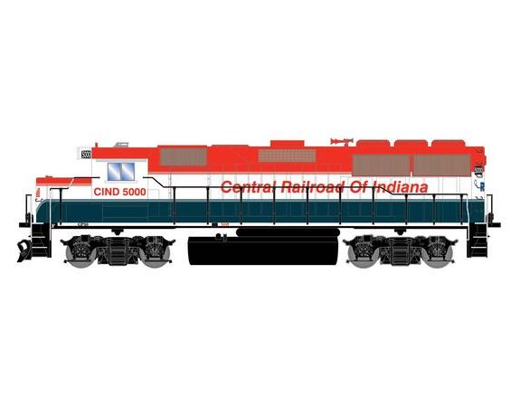 Athearn RTR 1527 HO Scale EMD GP50 Central Railroad of Indiana CIND 5000 DCC/Sound