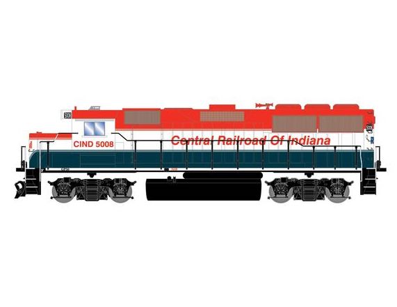 Athearn RTR 1529 HO Scale EMD GP50 Central Railroad of Indiana CIND 5008 DCC/Sound