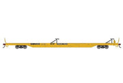 Athearn RTR 1540 HO Scale 85' TOFC Flatcar Trailer Train TTX 474653 (Yellow)