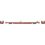 Athearn RTR 1542 HO Scale 85' TOFC Flatcar Trailer Train TTX 473647 (Brown)