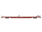 Athearn RTR 1543 HO Scale 85' TOFC Flatcar Trailer Train TTX 473650 (Brown)