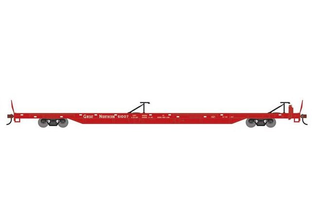 Athearn RTR 1546 HO Scale 85' TOFC Flatcar Great Northern GN 61007
