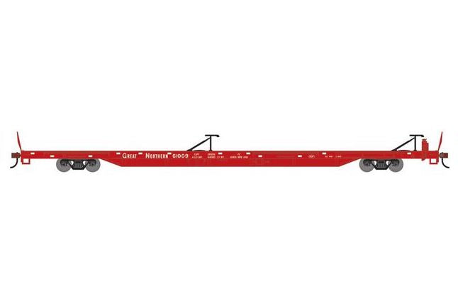 Athearn RTR 1547 HO Scale 85' TOFC Flatcar Great Northern GN 61009
