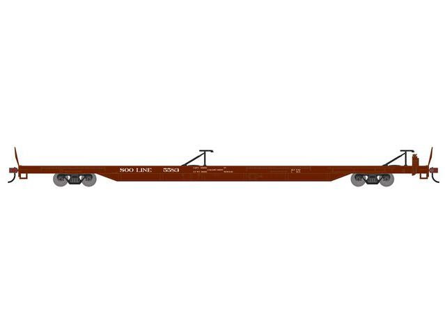 Athearn RTR 1552 HO Scale 85' TOFC Flatcar SOO Line 5583