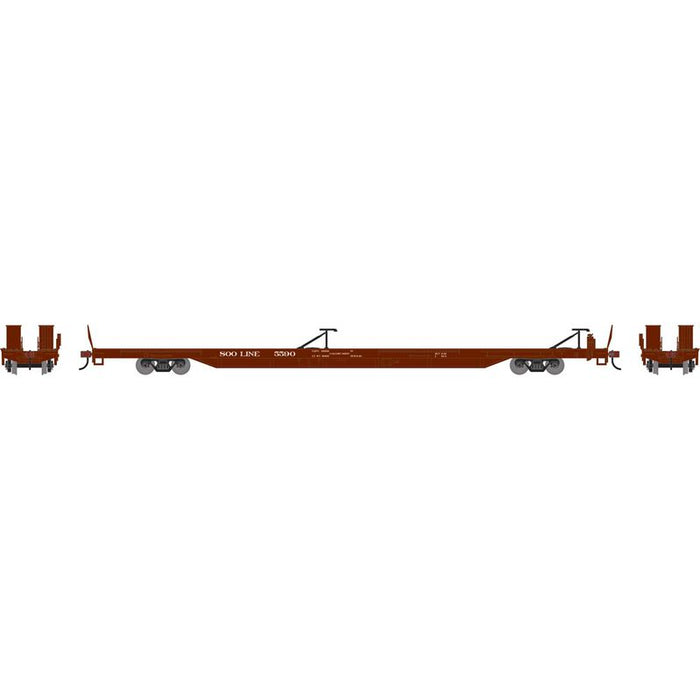 Athearn RTR 1553 HO Scale 85' TOFC Flatcar SOO Line 5590