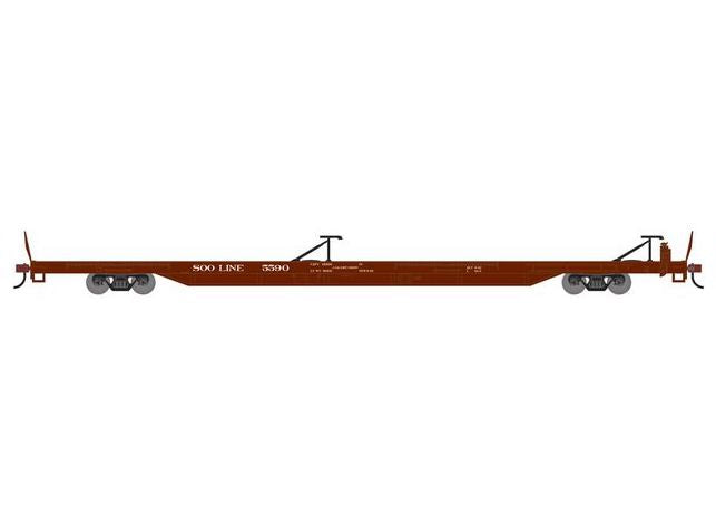 Athearn RTR 1553 HO Scale 85' TOFC Flatcar SOO Line 5590