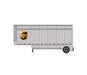 Athearn RTR 1558 HO Scale 28' Parcel Trailer UPS Shield 292823