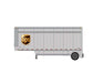Athearn RTR 1559 HO Scale 28' Parcel Trailer UPS Shield 292827