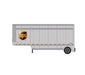 Athearn RTR 1560 HO Scale 28' Parcel Trailer UPS Shield 293238