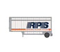Athearn RTR 1567 HO Scale 28' Parcel Trailer Roadway Package System RPS 41406