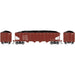 Athearn RTR 1569 HO Scale 40' 4-Bay Offset Hopper W/Load Santa Fe ATSF 181080