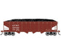 Athearn RTR 1569 HO Scale 40' 4-Bay Offset Hopper W/Load Santa Fe ATSF 181080