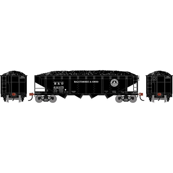 Athearn RTR 1572 HO Scale 40' 4-Bay Offset Hopper W/Load Baltimore & Ohio B&O 432375