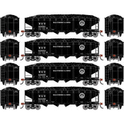 Athearn RTR 1573 HO Scale 40' 4-Bay Offset Hopper W/Load Baltimore & Ohio B&O 4-Pack #1