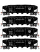 Athearn RTR 1573 HO Scale 40' 4-Bay Offset Hopper W/Load Baltimore & Ohio B&O 4-Pack #1