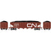 Athearn RTR 1575 HO Scale 40' 4-Bay Offset Hopper W/Load Canadian National CN 330100