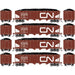 Athearn RTR 1577 HO Scale 40' 4-Bay Offset Hopper W/Load Canadian National CN 4-Pack #2