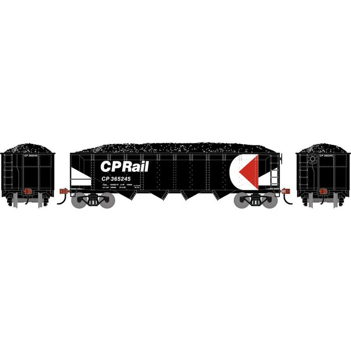 Athearn RTR 1578 HO Scale 40' 4-Bay Offset Hopper W/Load Canadian Pacific CP 365245