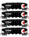 Athearn RTR 1579 HO Scale 40' 4-Bay Offset Hopper W/Load Canadian Pacific CP 4-Pack #1