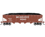 Athearn RTR 1584 HO Scale 40' 4-Bay Offset Hopper W/Load Milwaukee Road MILW 85000