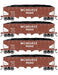 Athearn RTR 1586 HO Scale 40' 4-Bay Offset Hopper W/Load Milwaukee Road MILW 4-Pack #2