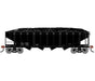 Athearn RTR 1587 HO Scale 40' 4-Bay Offset Hopper W/Load Data Only Black