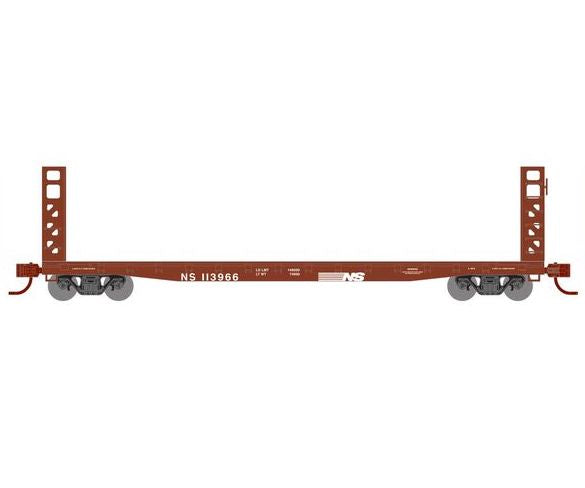 Athearn RTR 1588 N Scale 53' GSC Bulkhead Flatcar Norfolk Southern NS 113966