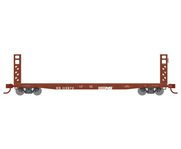 Athearn RTR 1589 N Scale 53' GSC Bulkhead Flatcar Norfolk Southern NS 113972