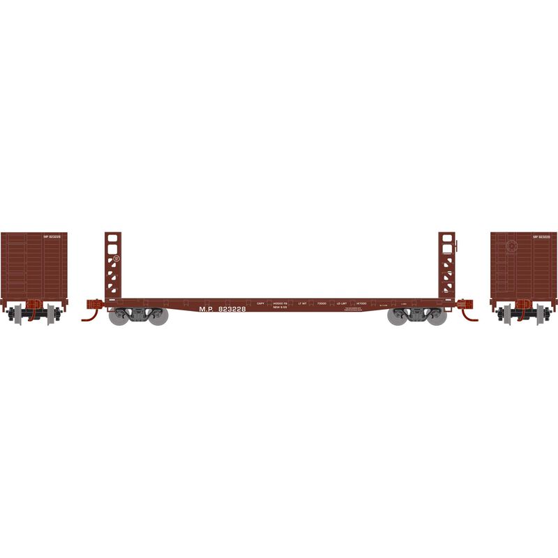 Athearn RTR 1594 N Scale 53' GSC Bulkhead Flatcar Missouri Pacific MP 823228