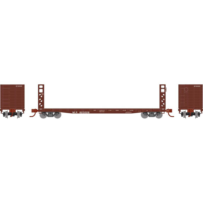 Athearn RTR 1594 N Scale 53' GSC Bulkhead Flatcar Missouri Pacific MP 823228