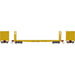 Athearn RTR 1596 N Scale 53' GSC Bulkhead Flatcar St. Louis–San Francisco SLSF 5663